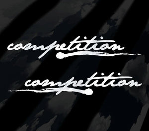 Autoaufkleber Competition Wettbewerb | 2Er Aufkleberset Bis 200Cm