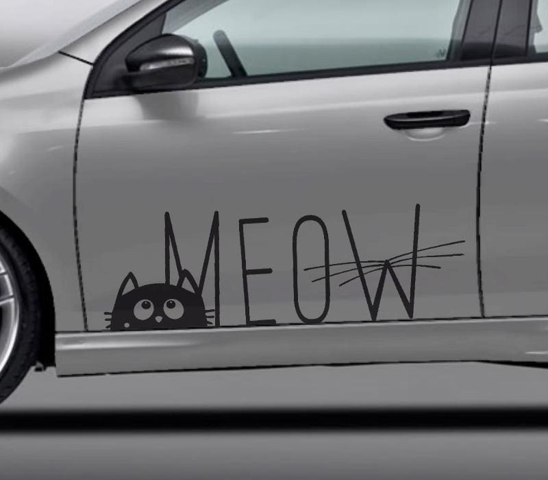Kitty Katze Auto Sitzbezüge Set Camo Muster, Pack von 2 Universal