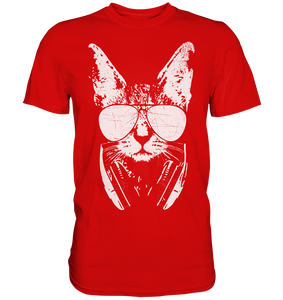 Katze Mit Kopfhörer | T-Shirt Schwarz
