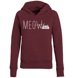 Miau Katze | Hoodie Für Frauen | Sweatshirt Mit Kapuze | Organic