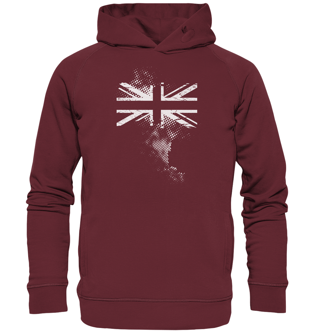 Union Jack England | Hoodie | Sweatshirt Mit Kapuze | Organic