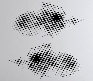 Wandtattoo Punkte Retro Dots | Wanddekoration 2Er Set Bis 120Cm