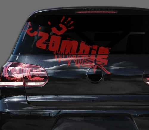 Zombie Hunter Aufkleber Auto | Autoaufkleber Bis 110Cm