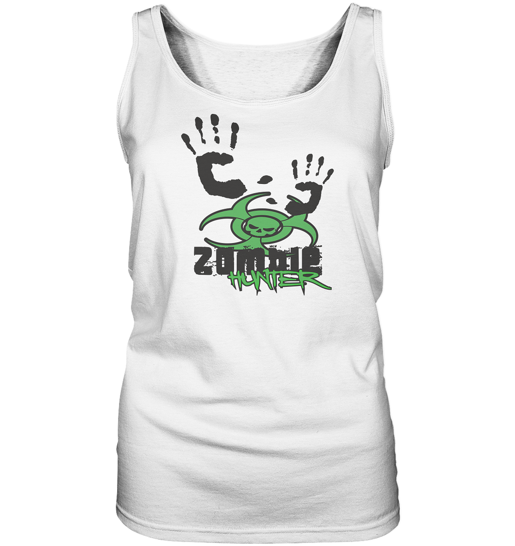 Zombie Hunter Weiß Ladies Tank-Top