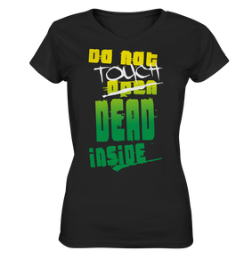 Zombies Inside Do Not Touch Ladies V-Neck Shirt